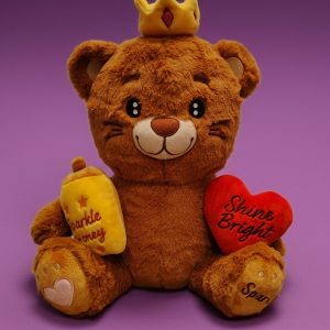 My name is Sparkle Bear a 14" Teddy Bear Plush! I am soft and cuddly with removable accessories! Lets have fun and play. Bring me home today!