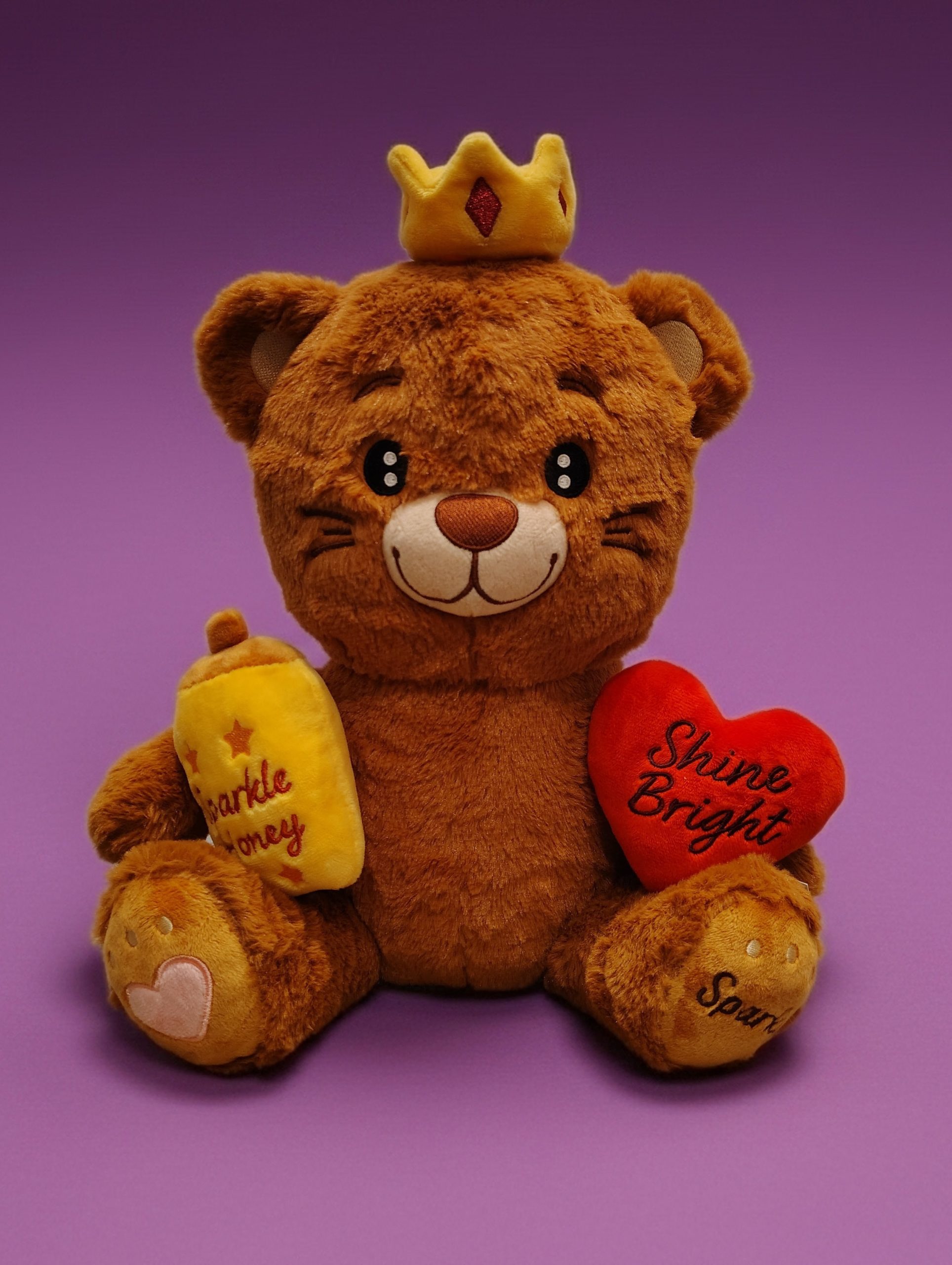 Sparkle Bear My name is Sparkle Bear a 14" Teddy Bear Plush! I am soft and cuddly with removable accessories! Lets have fun and play. Bring me home today!